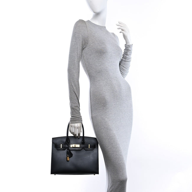 Veau Monsieur Birkin Sellier 30 Black Main Image