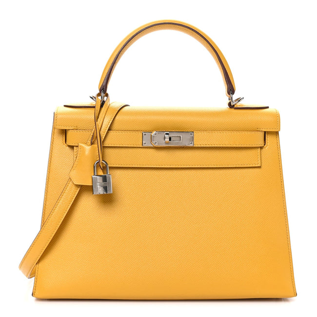 Epsom Kelly Sellier 28 Jaune Ambre Hover Image