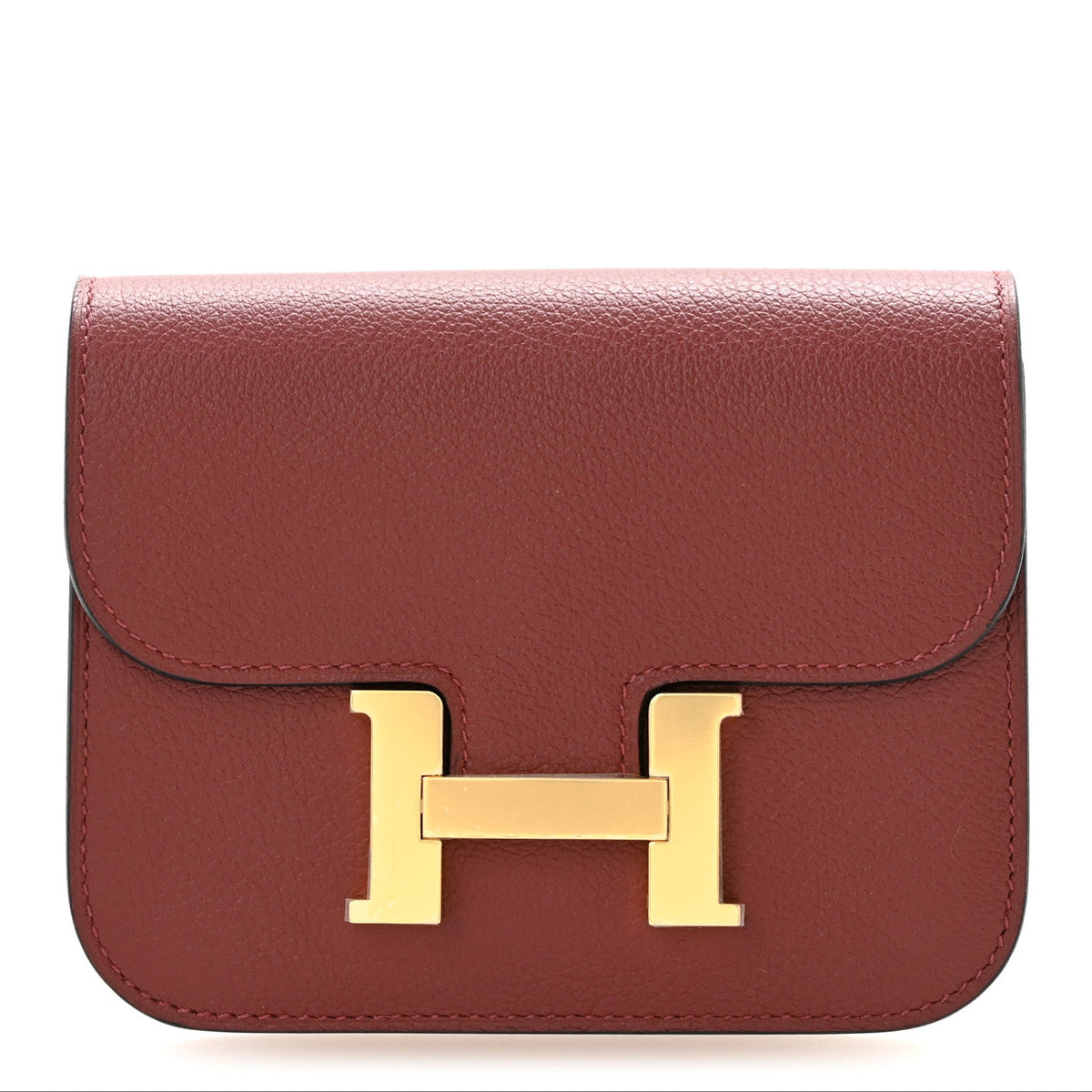 Evercolor Constance Slim Wallet Rouge H