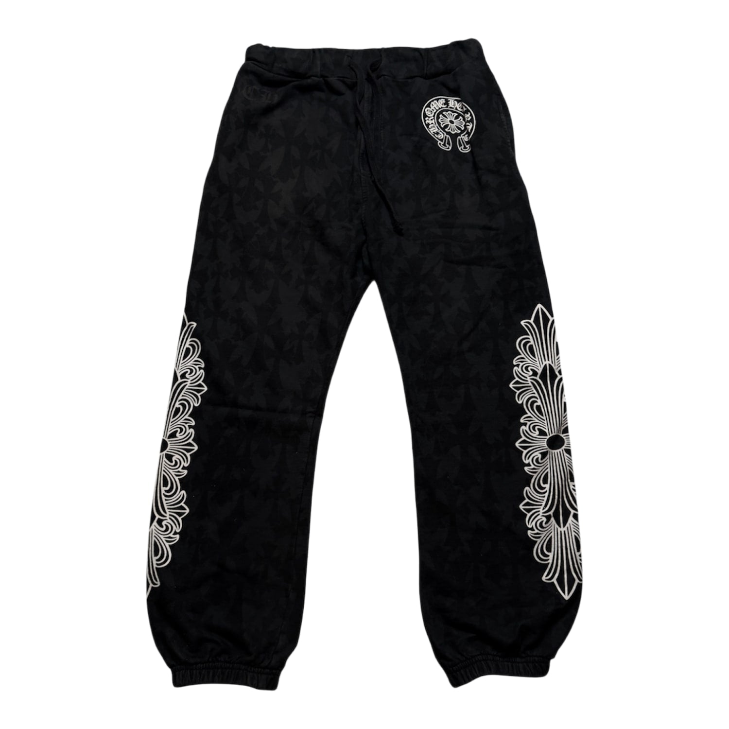 Chrome Hearts Horseshoe Floral Monogram Sweatpants