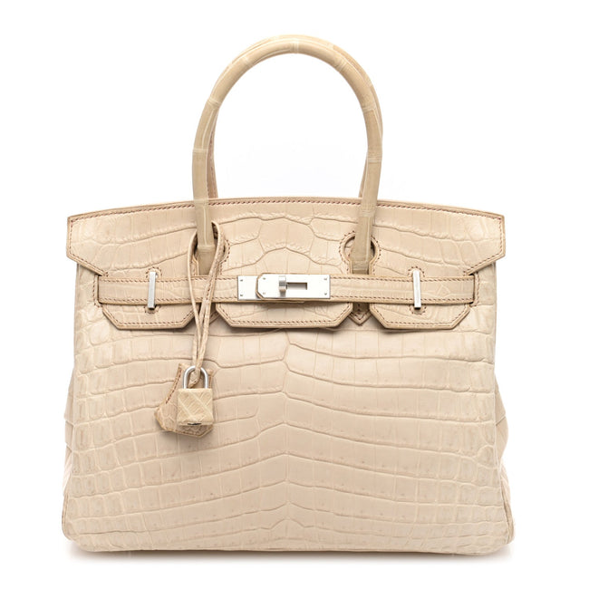 Matte Niloticus Crocodile Birkin 30 Parchemin Hover Image