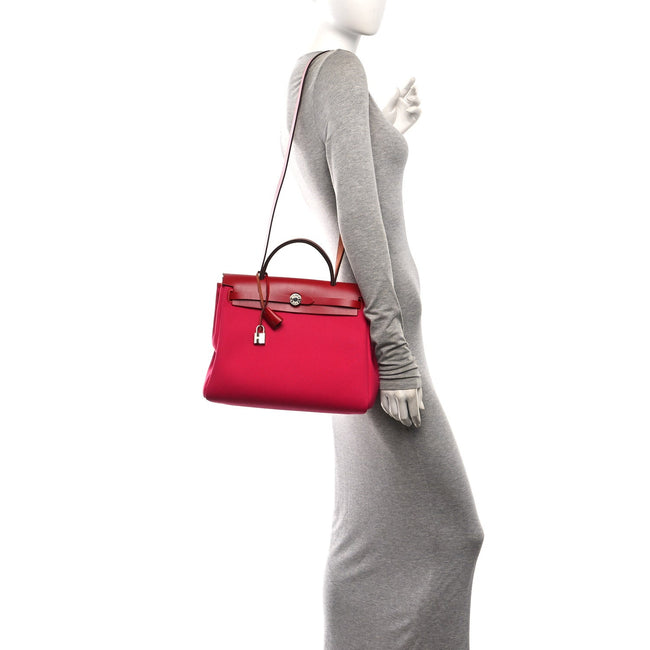 Military Toile Vache Hunter Herbag Zip Retourne PM 31 Rose Mexico Rouge Piment Main Image