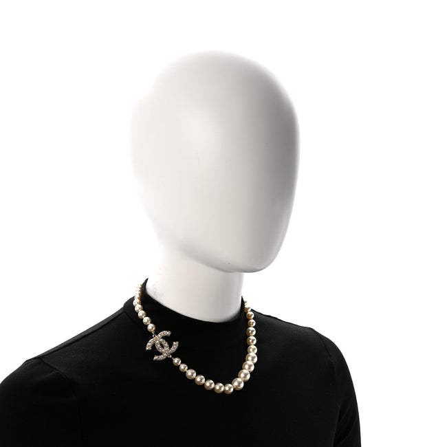 Pearl CC 100th Anniversary Necklace Light Gold Main Image