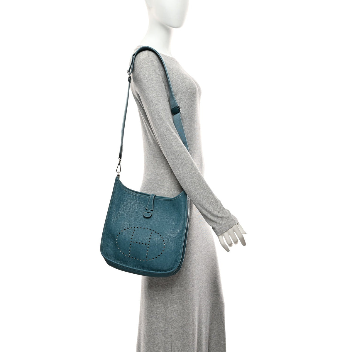 Taurillon Clemence Evelyne III PM Blue Jean