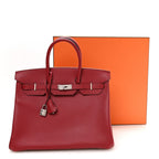 Epsom Birkin 35 Rouge Grenat