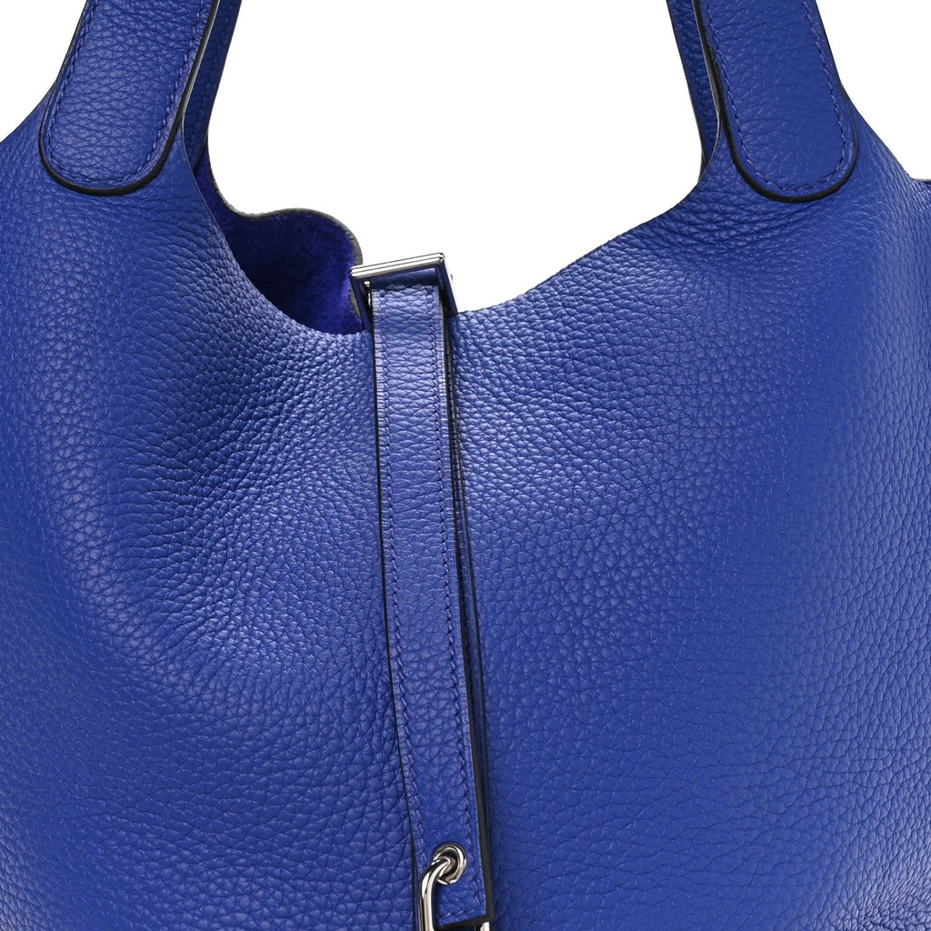 Taurillon Clemence Picotin Lock 18 PM Bleu Electrique