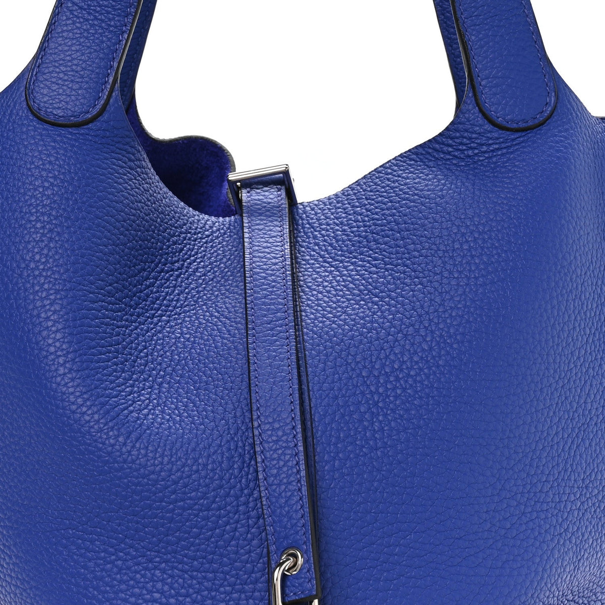 Taurillon Clemence Picotin Lock 18 PM Bleu Electrique