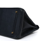Chevre De Coromandel Birkin 35 Black