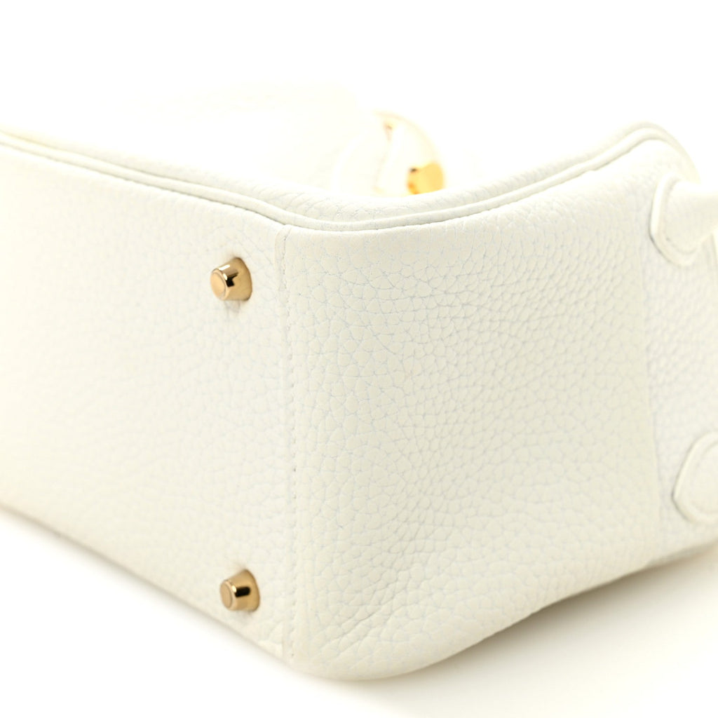 Taurillon Clemence Mini Lindy 20 New White