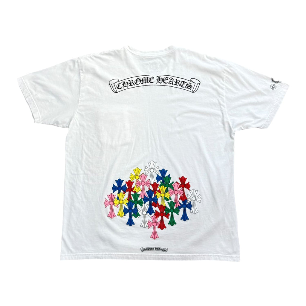Chrome Hearts Multi Color Cross T-shirt White