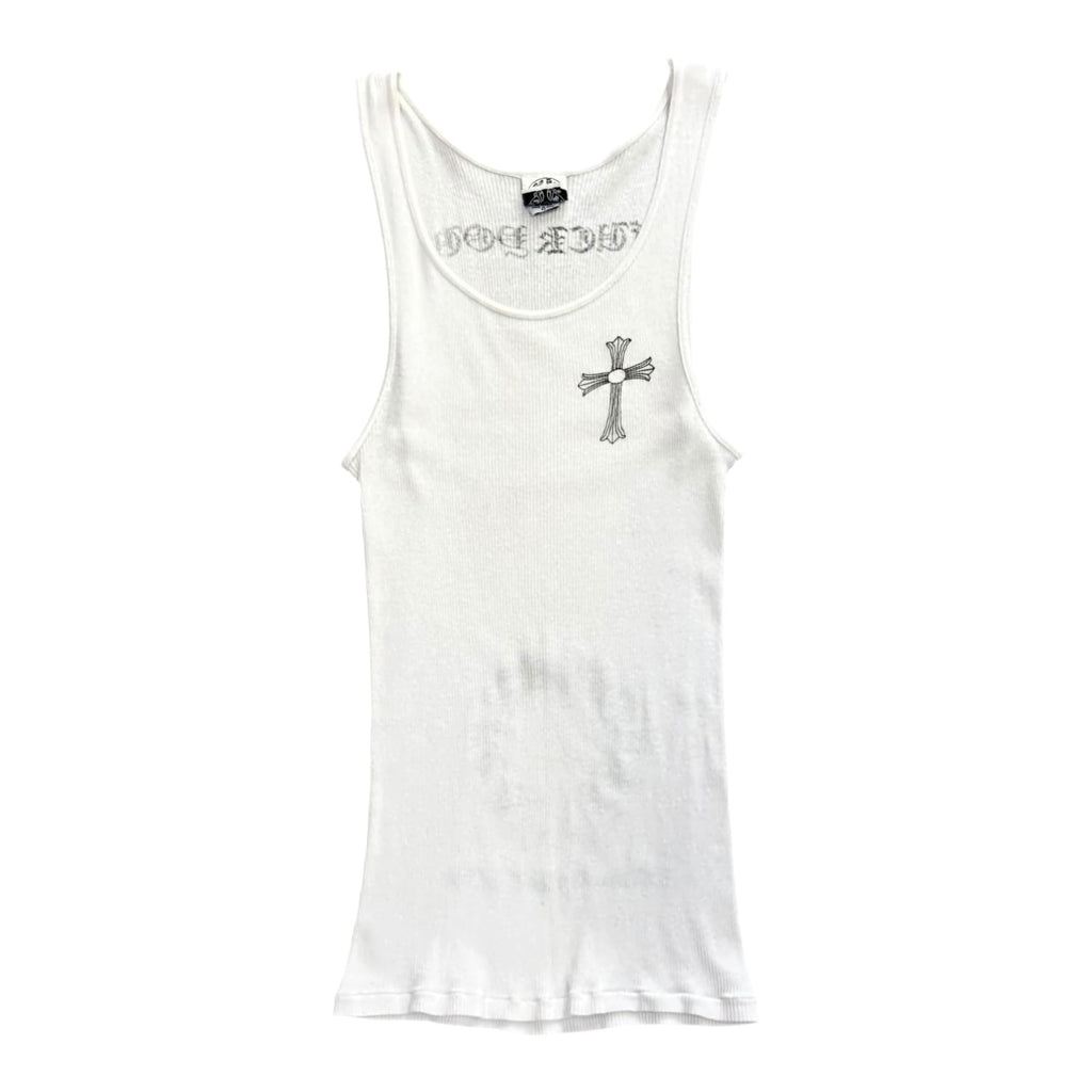Chrome Hearts Vintage Los Angeles Exclusive Fuck You Tank Top White