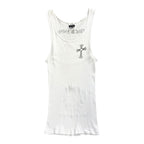 Chrome Hearts Vintage Los Angeles Exclusive Fuck You Tank Top White
