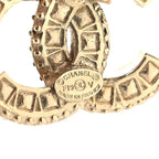 Crystal Timeless CC Earrings Light Gold
