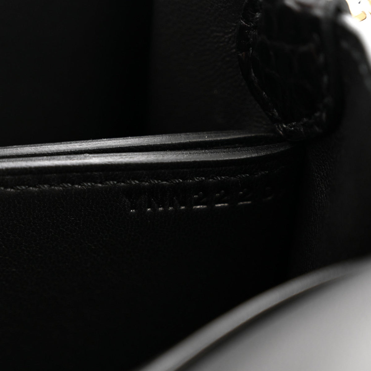 Matte Alligator Mini Sac Roulis Black