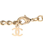 Metal CC Short Chain Necklace Gold