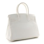 Taurillon Clemence Birkin 30 White