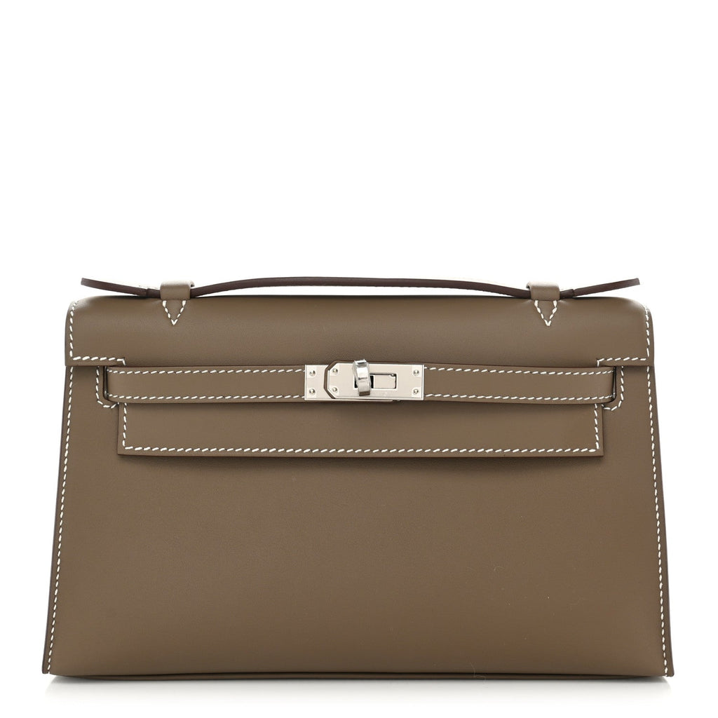 Swift Kelly Pochette Clutch Etoupe