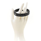 Resin Crystal CC Bangle Black