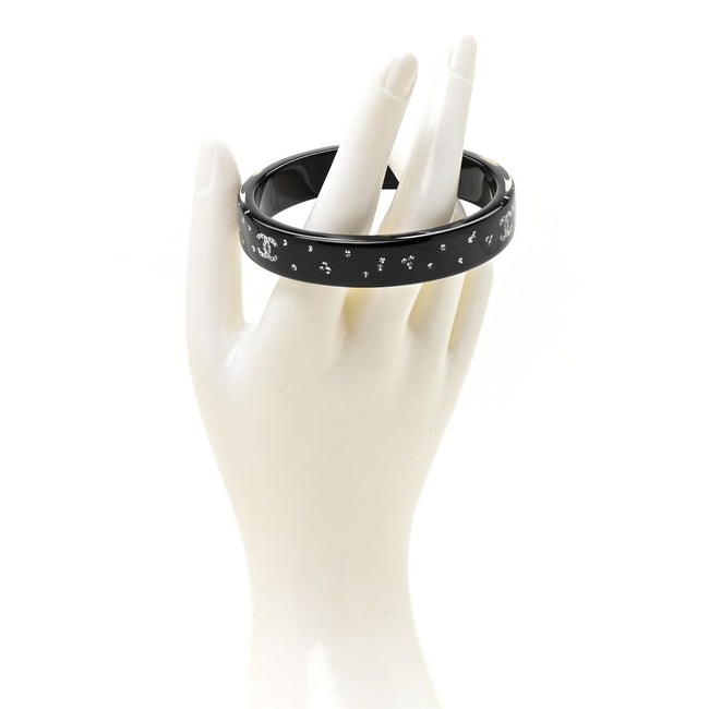 Resin Crystal CC Bangle Black Main Image