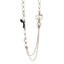 Metal Pearl Chain CC Paris Pendant Long Necklace Light Gold
