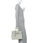 Togo Birkin 30 Gris Neve