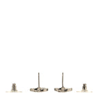 Crystal CC Earrings Silver