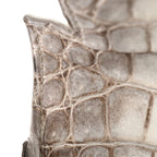 Matte Niloticus Crocodile 18K White Gold Diamond Himalaya Kelly Retourne 28 White
