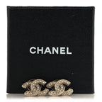 Crystal Timeless CC Earrings Light Gold