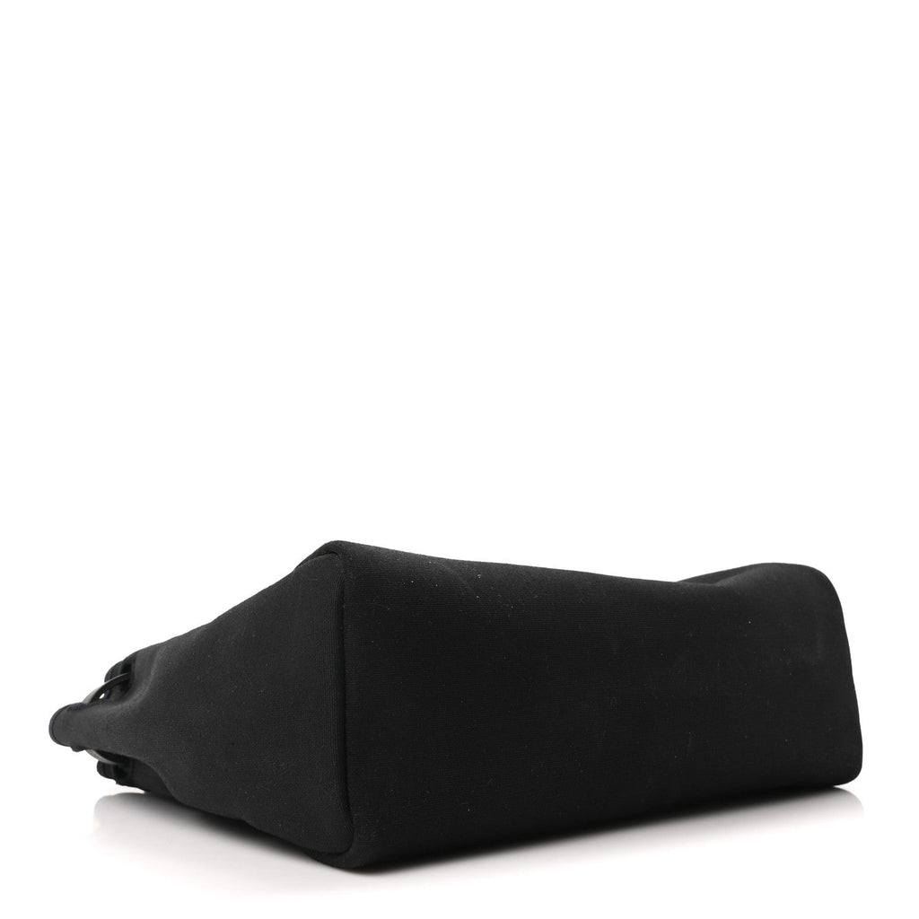 Toile Vache Calfskin Herbag 30 PM Ficelle Black
