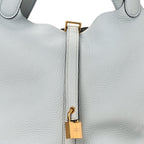 Taurillon Clemence Picotin Lock 22 MM Bleu Pale