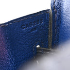 Taurillon Novillo Matte Alligator Birkin Touch 30 Bleu Saphir Bleu Marine