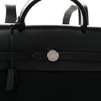 Toile Vache Calfskin Herbag 30 PM Backpack Black