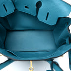 Taurillon Clemence Birkin 30 Turquoise
