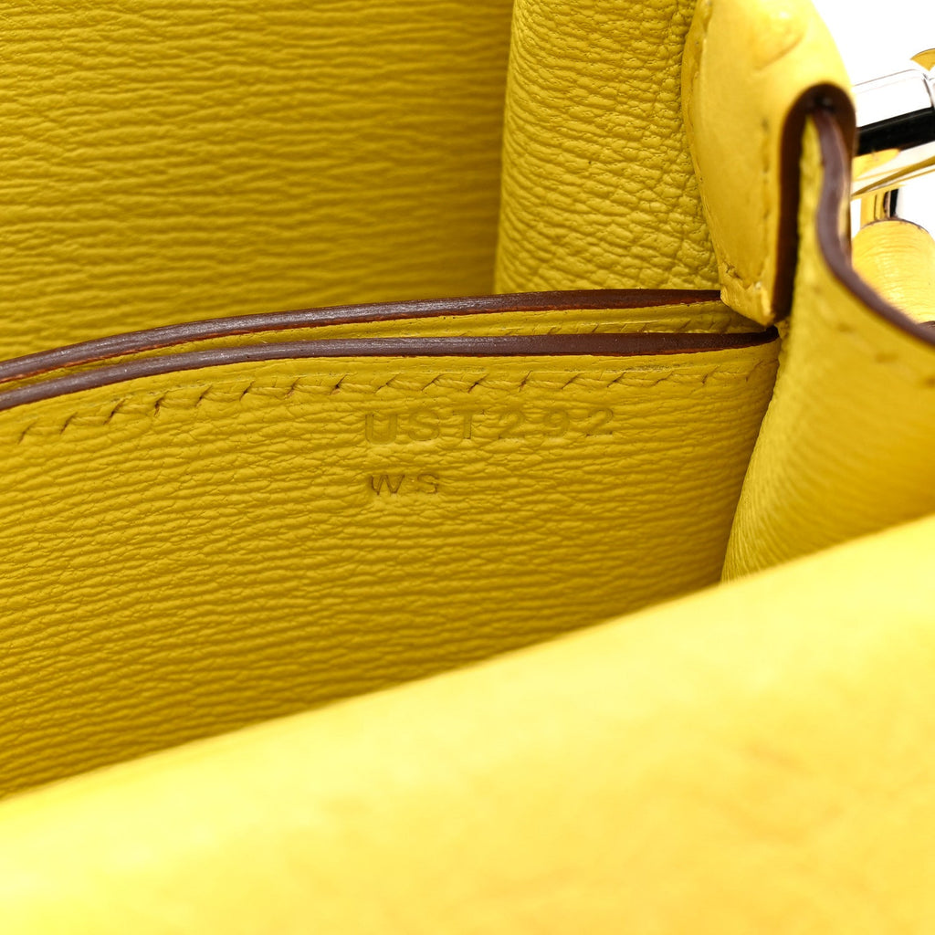Ostrich Mini Sac Roulis Jaune Citron