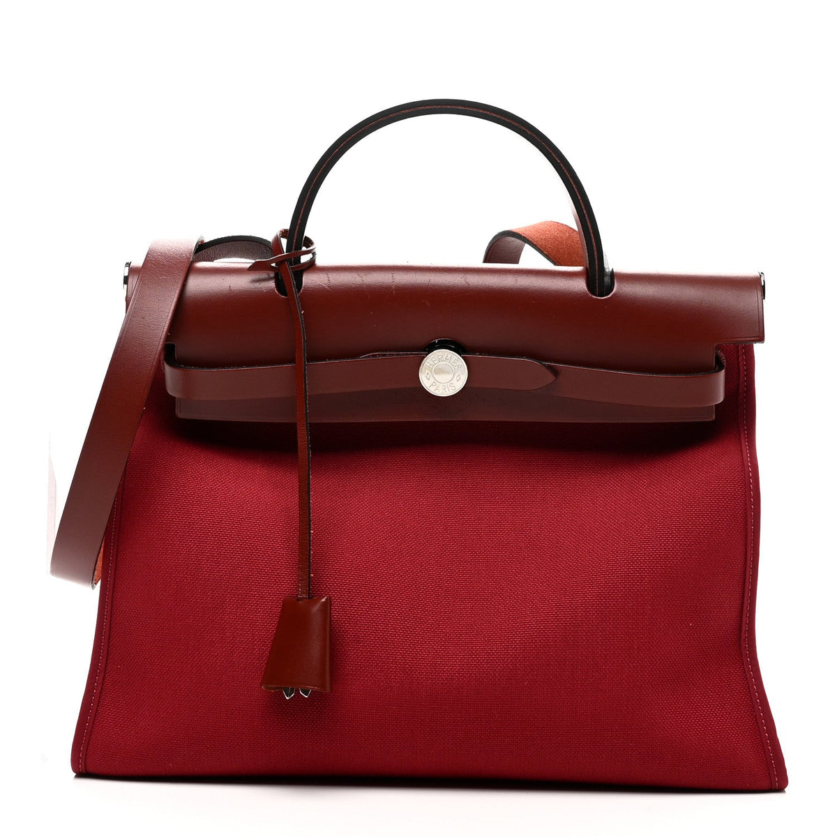 Vache Hunter Toile Herbag Zip 31 PM Rouge H Brique