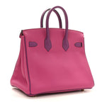 Togo Horseshoe Birkin 25 Rose Pourpre Cassis