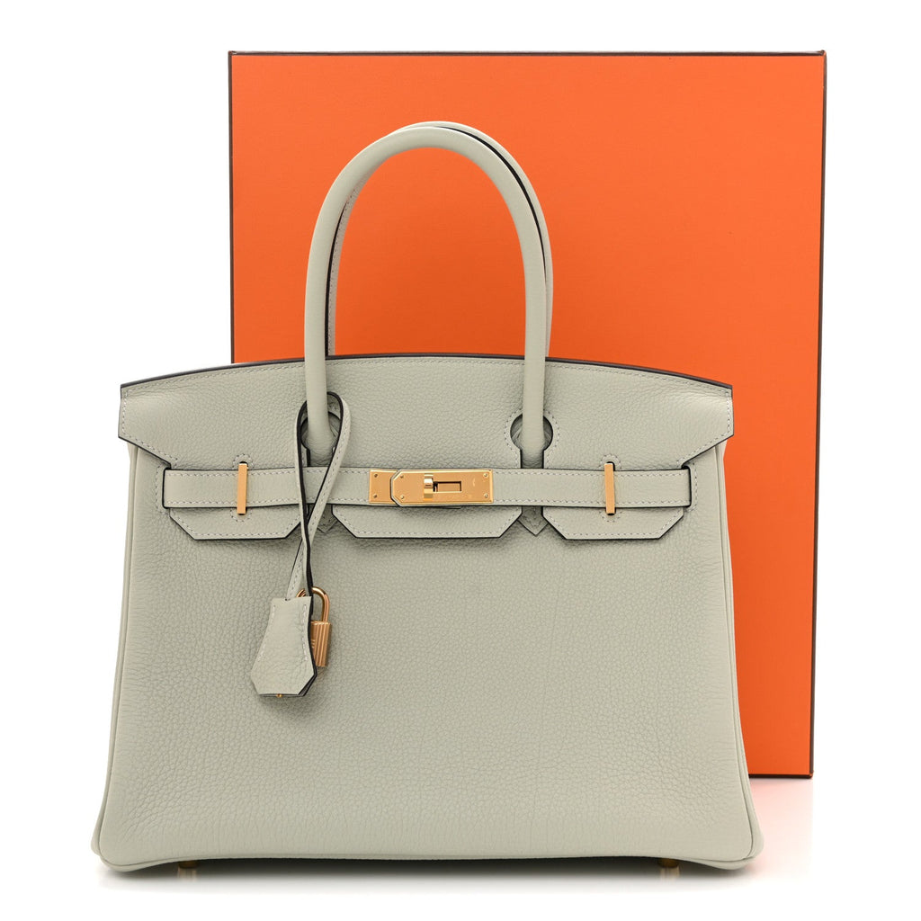 Togo Birkin 30 Gris Neve