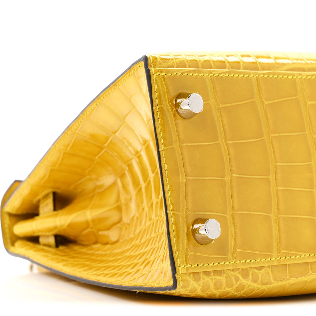 Shiny Alligator Kelly Sellier 25 Mimosa