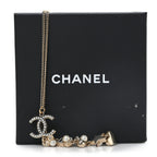 Pearl Crystal CC No 5 Heart Star Pendant Necklace Gold