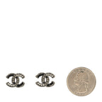 Ruthenium Crystal CC Earrings Black