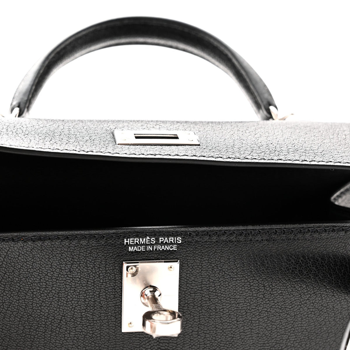 Chevre Chamkila Clou de Coeur Mini Kelly Sellier 20 Black