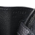 Togo Birkin 25 Black Black