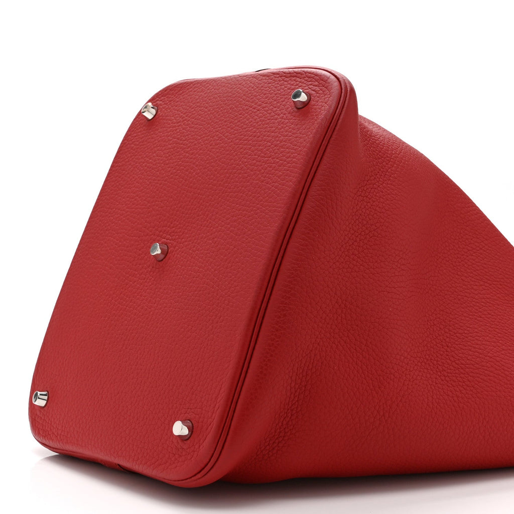 Taurillon Clemence Picotin Lock 26 GM Rouge Casaque
