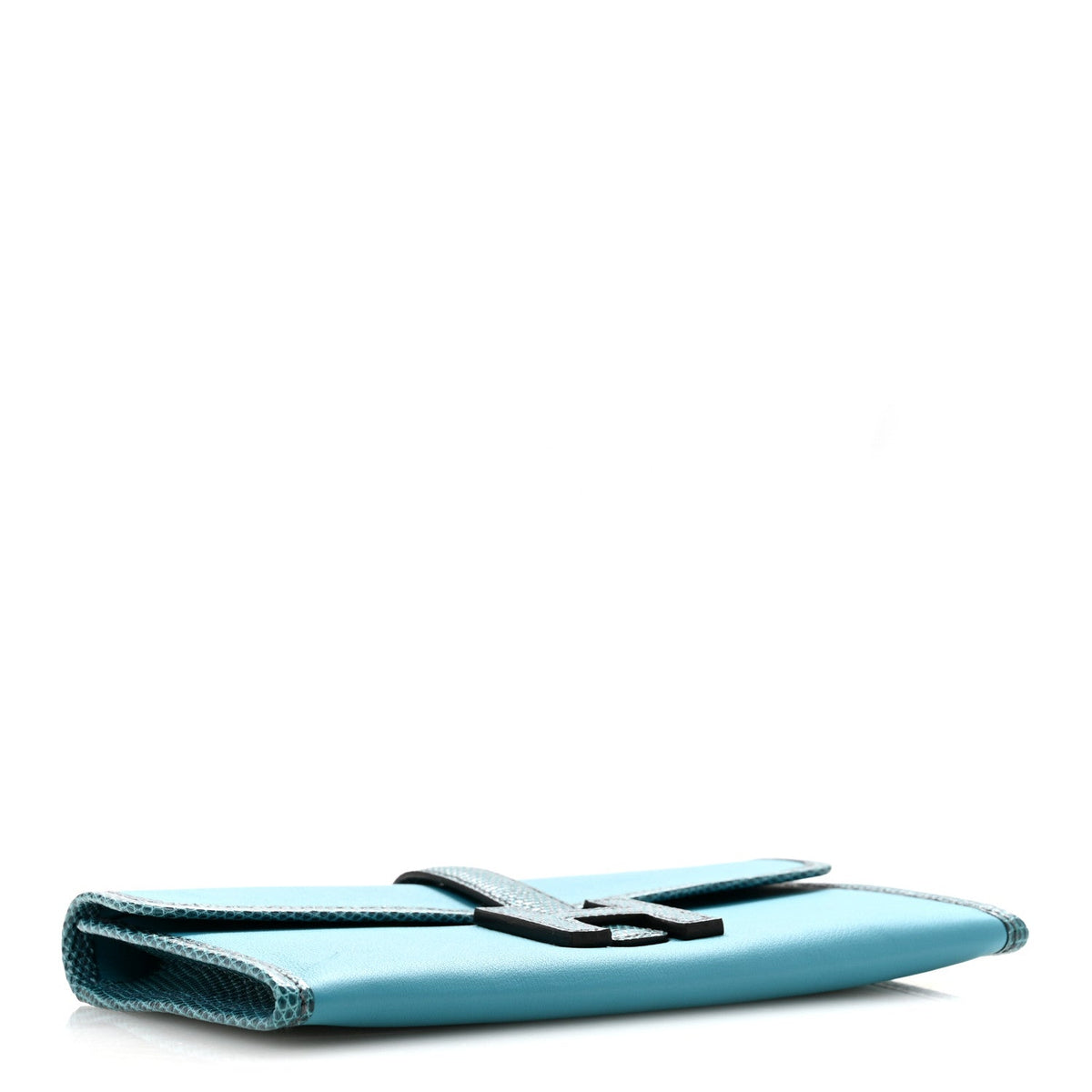 Swift Lizard Jige Elan Touch Duo Clutch Bleu Paon Mykonos