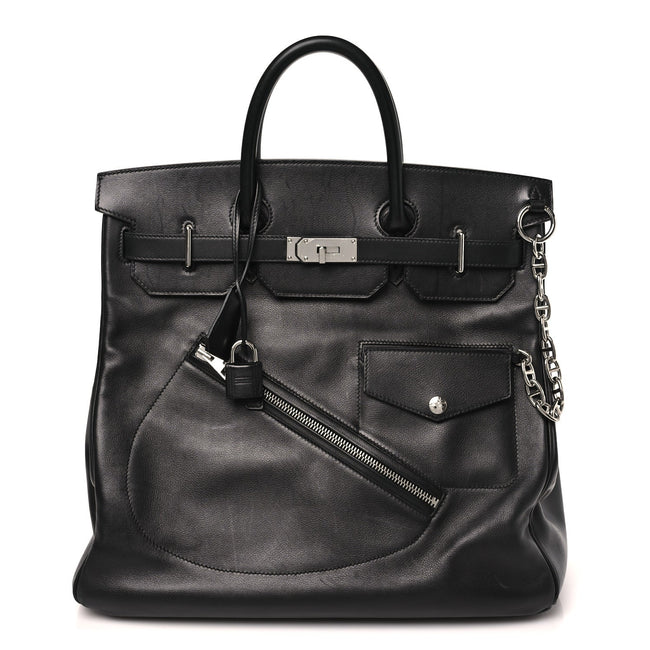 Veau Volupto Rock HAC Birkin 40 Black Hover Image