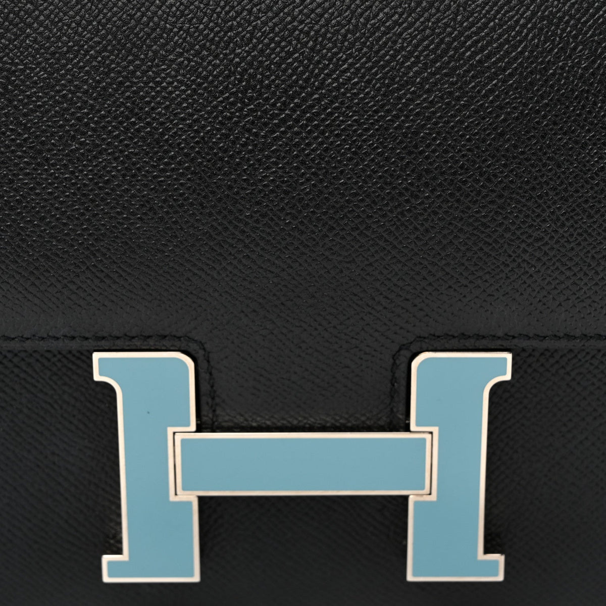 Epsom Enamel Constance 24 Black Bleu Saint Cyr