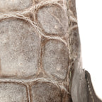 Matte Niloticus Crocodile 18K White Gold Diamond Himalaya Kelly Retourne 28 White