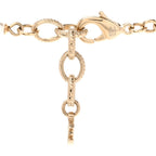 Pearl Bead Crystal CC Long Necklace Black Gold