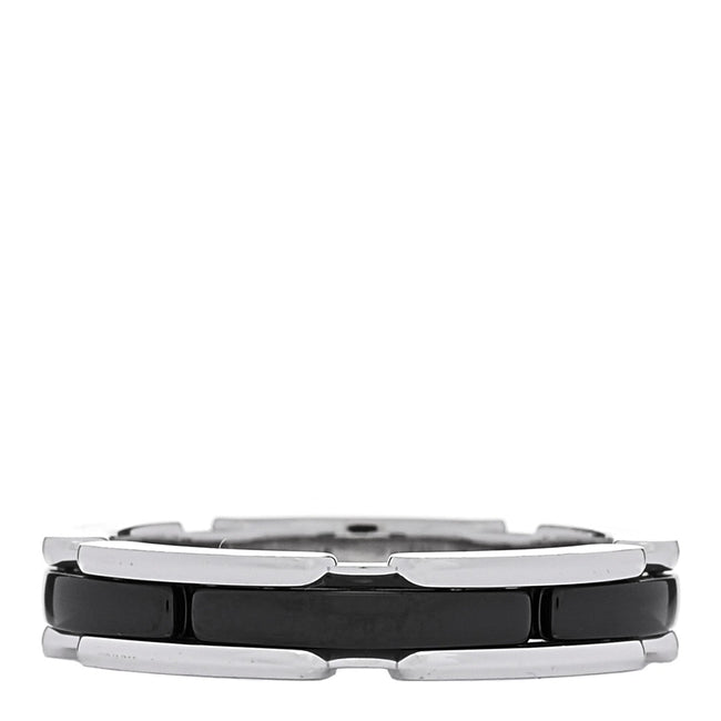 18K White Gold Black Ceramic Small Ultra Ring 59 8.75 Hover Image