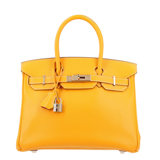 Epsom Candy Birkin 30 Jaune D'Or Feu Hover Image